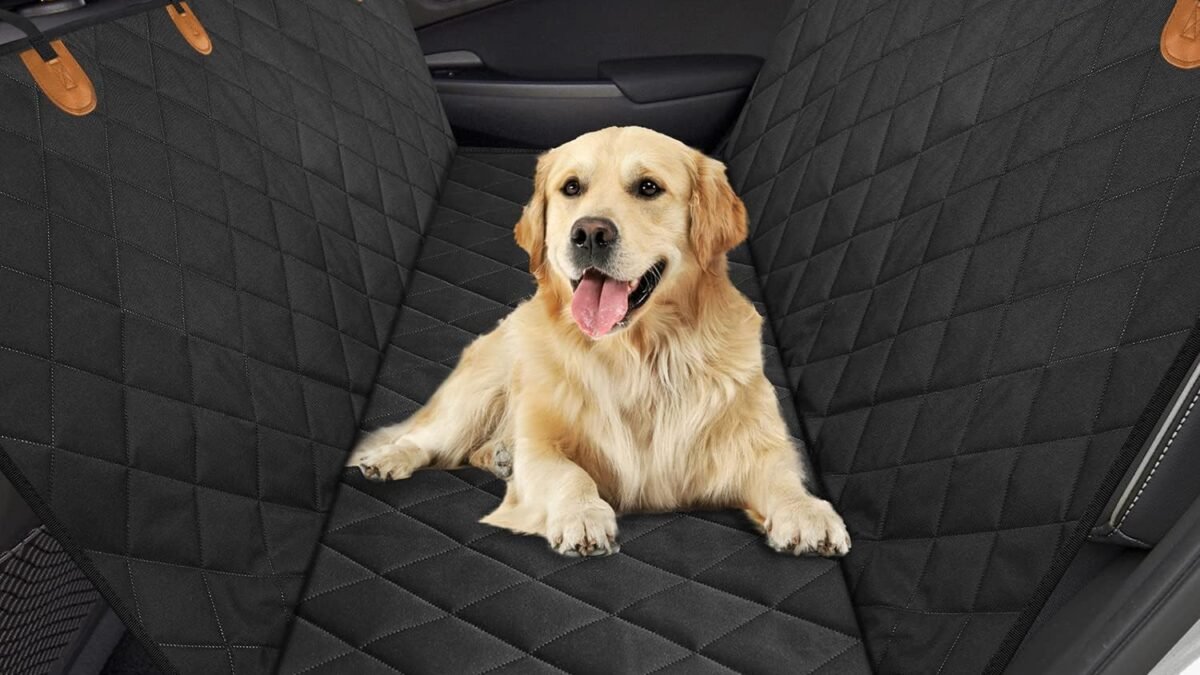 Kytely Dog Car Seat Cover Pet Seat Covers for Back Seat,100% Waterproof Car Seat Protector for Dogs, Scratch Proof  Nonslip Dog Car Hammock, 600D Heavy Duty Dog Seat Cover for Cars Trucks and Suvs